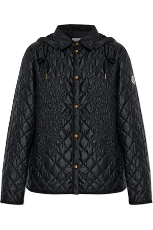 Moncler Jakke, Dame, Sort, 2XS, Foret jakke med aftagelig hætte