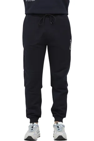 Dondup Bukser, Herre, Blå, L, Uld, Retro Patch Jogging Bukser
