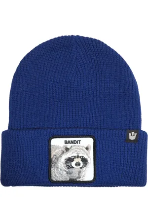 Goorin Bros. Tilbehør, Dame, Blå, ONE SIZE, Uld, Animal Farm Beanie Hat Blå Unisex