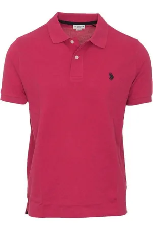 U.S. Polo Assn. Top, Herre, Lyserød, 3XL, Bomuld, Casual Logo Sport Polo Skjorte