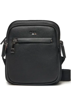 HUGO BOSS Taske, Herre, Sort, ONE SIZE, Læder, Mini Crossbody Taske Sort