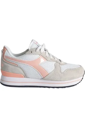 Diadora Sko, Dame, Flerfarvet, 37 EU, Læder, Hvide Læder Sneakers til Kvinder