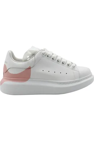 Alexander McQueen Sko, Dame, Hvid, 35 EU, Uld, Hvide Sneakers Perforeret Rund Tå