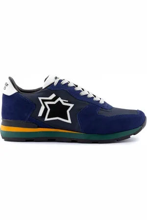 Atlantic Stars Sko, Herre, Blå, 41 EU, Tyl, Afslappet Sportmode Sneakers Blå Mænd