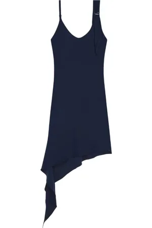Courrèges Kjole, Dame, Blå, S, Navy Knudekjole