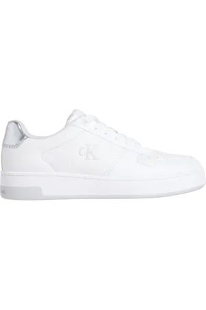 Calvin Klein Sko, Dame, Hvid, 38 EU, Læder, Hvid Lav Sneaker