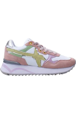 W6YZ Sko, Dame, Flerfarvet, 41 EU, Åndbar Rosa Donna Sneaker