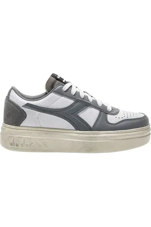 Diadora Sko, Dame, Hvid, 40 EU, Læder, Bold Dunes Afslappet Sneaker Hvid