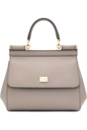Dolce & Gabbana Taske, Dame, Grå, ONE SIZE, Uld, Stilfuld Skuldertaske til Kvinder