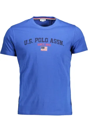 U.S. Polo Assn. Top, Herre, Blå, S, Bomuld, Kortærmet T-shirt Blå Mænd