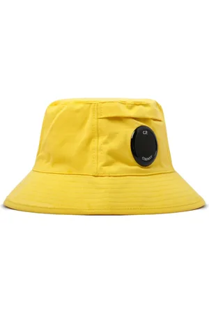 C.P. Company Tilbehør, Herre, Gul, 2XS, Bomuld, Gul Bucket Hat med Logo Patch