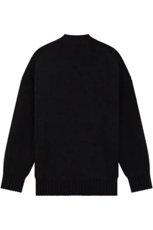 We11 Done Strik, Herre, Sort, L, Uld, Sort Sweater til Stilfuldt Look