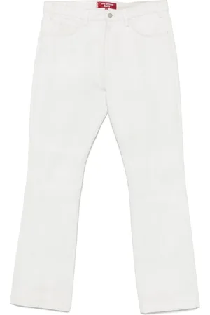 JUNYA WATANABE Jeans, Herre, Hvid, L, Hvide Bukser med Klassisk Stil