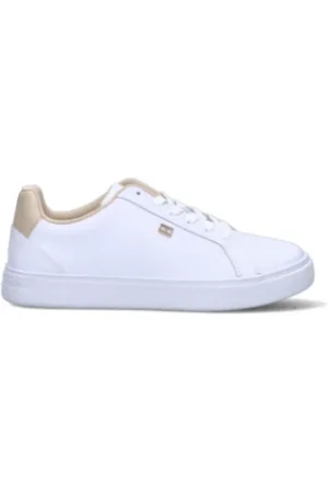 Tommy Hilfiger Sko, Dame, Hvid, 41 EU, Afslappede Sneakers til Mænd og Kvinder