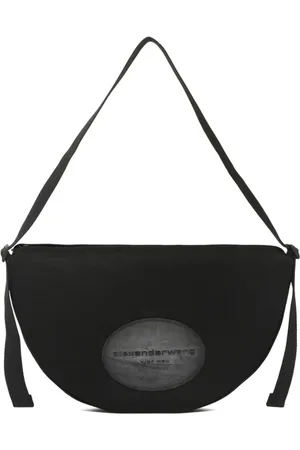 Alexander Wang Taske, Dame, Sort, ONE SIZE, Uld, Sort Nylon Skuldertaske med Lynlås