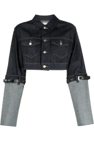 COPERNI Jakke, Dame, Blå, XS, Denim, Blå Denim Kort Jakke
