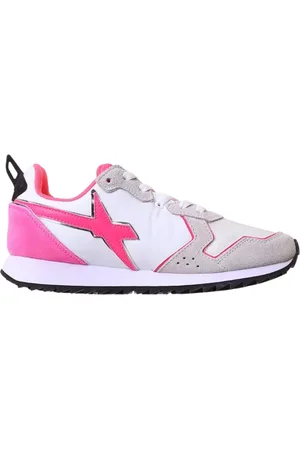 W6YZ Sko, Dame, Flerfarvet, 39 EU, Læder, Hvide Jet Sneakers til Kvinder