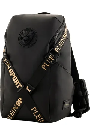 Philipp Plein Taske, Herre, Sort, ONE SIZE, Uld, Alpha Oro Rygsæk med Smartphone Lomme