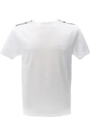 Moschino Top, Herre, Hvid, M, Bomuld, Herre Logo T-shirt