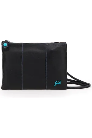 Gabs Taske, Dame, Sort, ONE SIZE, Læder, Sort læderclutch med justerbar rem