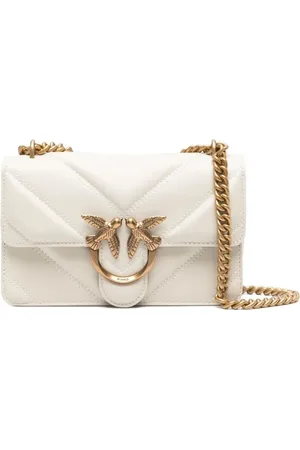 Pinko Taske, Dame, Hvid, ONE SIZE, Uld, Hvid Skuldertaske