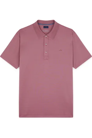 Paul & Shark Top, Herre, Rød, 2XL, Bomuld, Sølv Piqué Bomuldspolo med Hajfinnebroderi