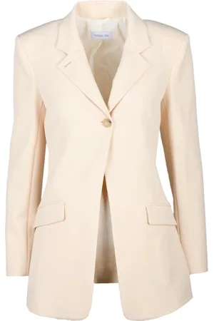 Patrizia Pepe Jakke, Dame, , XS, Polyester, Lang knappet jakke med foer