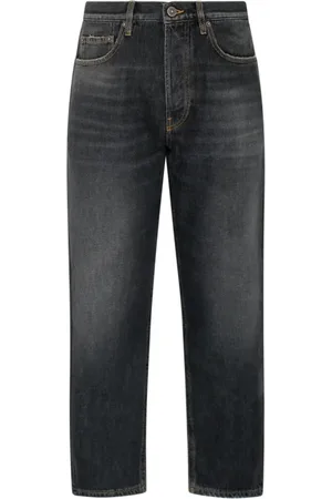 Golden Goose Jeans, Herre, Grå, W30, Bomuld, Sorte Wide Leg Jeans