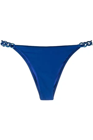 Moschino Badetøj, Dame, Blå, XL, Polyester, Blå Polyester Bikini Bund