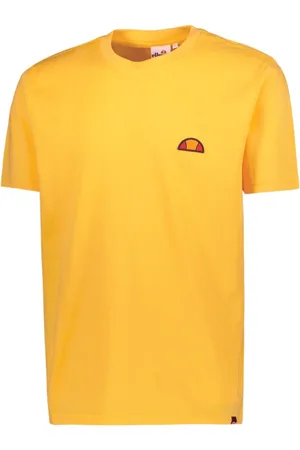 Ellesse Top, Herre, Gul, L, Bomuld, Gul Logo Patch T-shirt