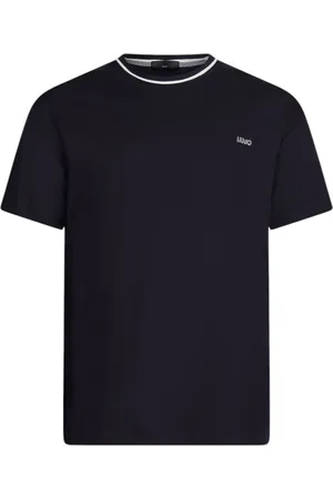 Liu Jo Top, Herre, Blå, 2XL, Uld, Stilfuld T-shirt til mænd