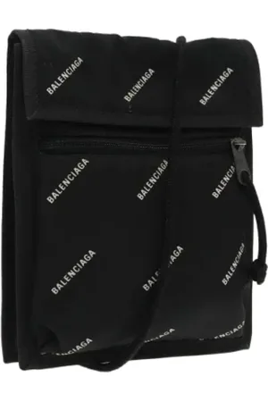 Balenciaga Pre-owned, Dame, Sort, ONE SIZE, Nylon, Pre-owned nylon pouches