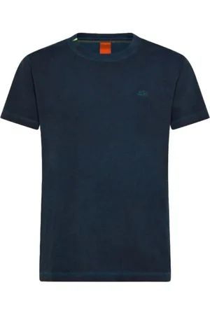 sun68 Top, Herre, Blå, M, Bomuld, Special Dye Blå Bomuld T-shirt