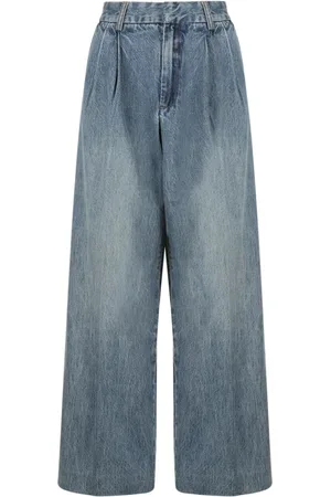 ZIMMERMANN Jeans, Dame, Blå, 2XS, Denim, Illustration Denim Straight Leg Pant