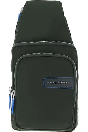 Piquadro Taske, Dame, Grøn, ONE SIZE, Uld, Genbrugsstof Rfid Beskyttelse Skuldertaske Grøn Unisex