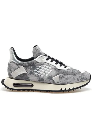 BE POSITIVE Sko, Herre, Grå, 40 EU, Sølv Space Race Wing Reflekterende Sneakers