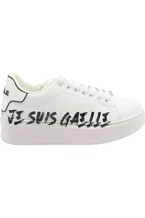 GAËLLE Sko, Dame, Hvid, 38 EU, Læder, Hvide Paris Addict Sneakers Kvinder