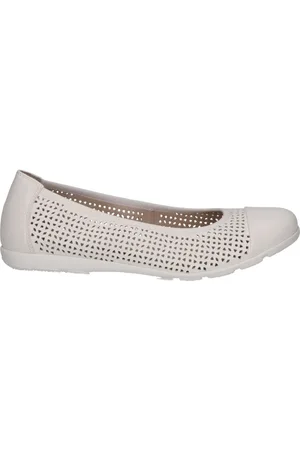 Caprice Sko, Dame, Hvid, 38 EU, Hvide Casual Ballerinaer til Kvinder