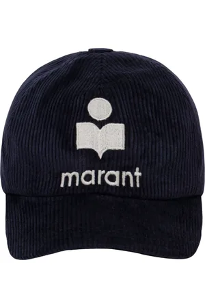 Isabel Marant Tilbehør, Dame, Blå, 59 CM, Bomuld, Midnight Corduroy Cap