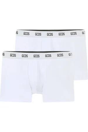 GCDS Undertøj, Herre, Hvid, M, Bomuld, Essentials Boxer Briefs 2-Pack