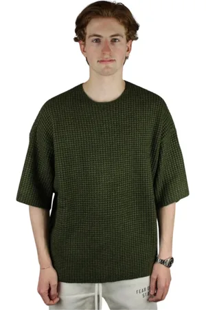 FEAR OF GOD Top, Herre, Grøn, XL, Militærgrøn Heavy Waffle Kortærmet