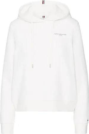 Tommy Hilfiger Sweathshirts & Hoodies, Dame, Hvid, S, Uld, Stilfulde Frakker Kollektion