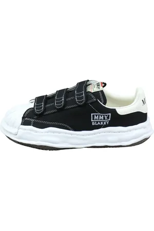 MIHARA YASUHIRO Sko, Herre, Sort, 41 EU, Sort Lærred Lav Top Sneakers
