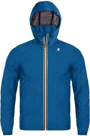 K-Way Jakke, Herre, Blå, XL, Polyester, Ripstop Jakke til Mænd