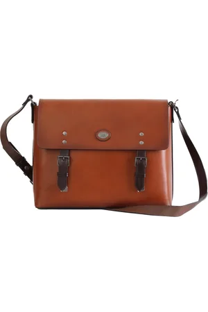 The Bridge Taske, Herre, Brun, ONE SIZE, Læder, Lorenzo Marrone Læder Messenger Taske