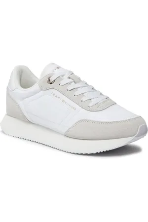 Tommy Hilfiger Sko, Dame, Grå, 41 EU, Afslappede Sneakers til Mænd og Kvinder