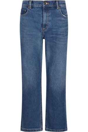 Tory Burch Jeans, Dame, Blå, W27, Bomuld, Blå Flare Jeans