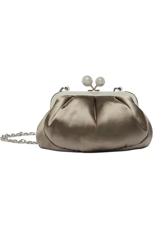 Max Mara Taske, Dame, Grå, ONE SIZE, Uld, Stilfuld Borsa Taske