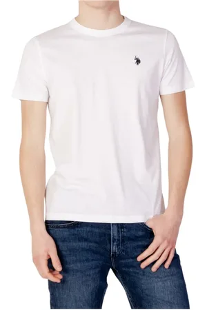 U.S. Polo Assn. Top, Herre, Hvid, 3XL, Bomuld, Bianco Uomo Bomuld Logo T-shirt