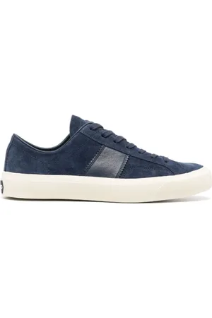 Tom Ford Sko, Herre, Blå, 40 1/2 EU, Blå Lave Top Sneakers